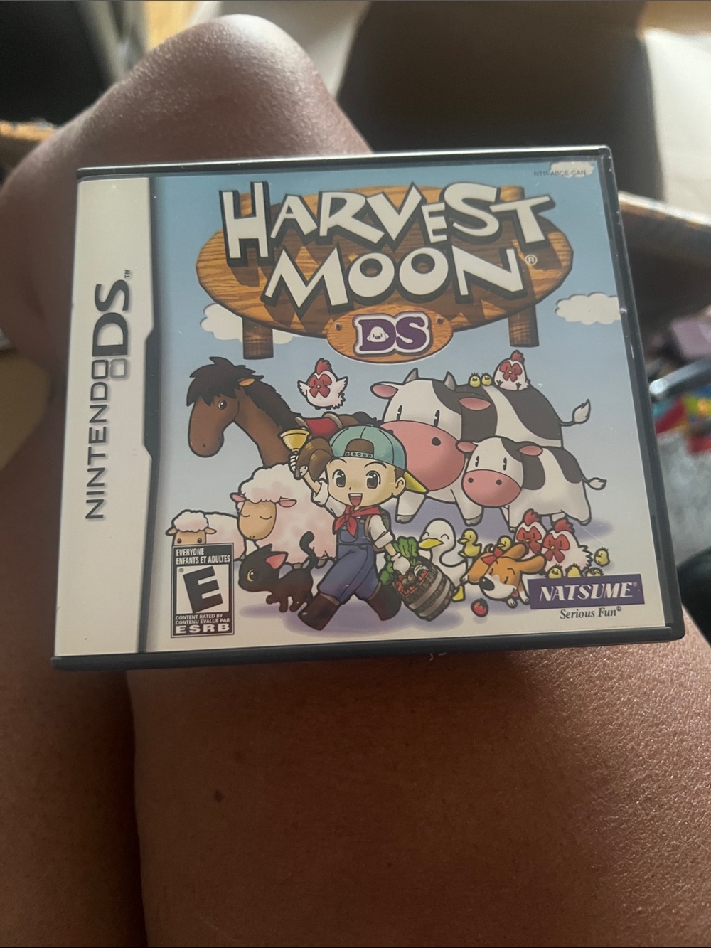 Nintendo Harvest Moon DS Blue White Game Case